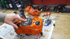 Разбор Хускварна 236, осмотр деталей, подготовка к капиталке. Н 235.5)