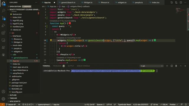 Advanced TypeScript - Lesson 6: Crafting a Generic Search Function in TypeScript