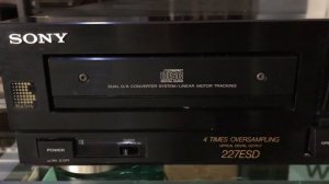 Sony CDP 227 ESD, vintage cd player TDA1541