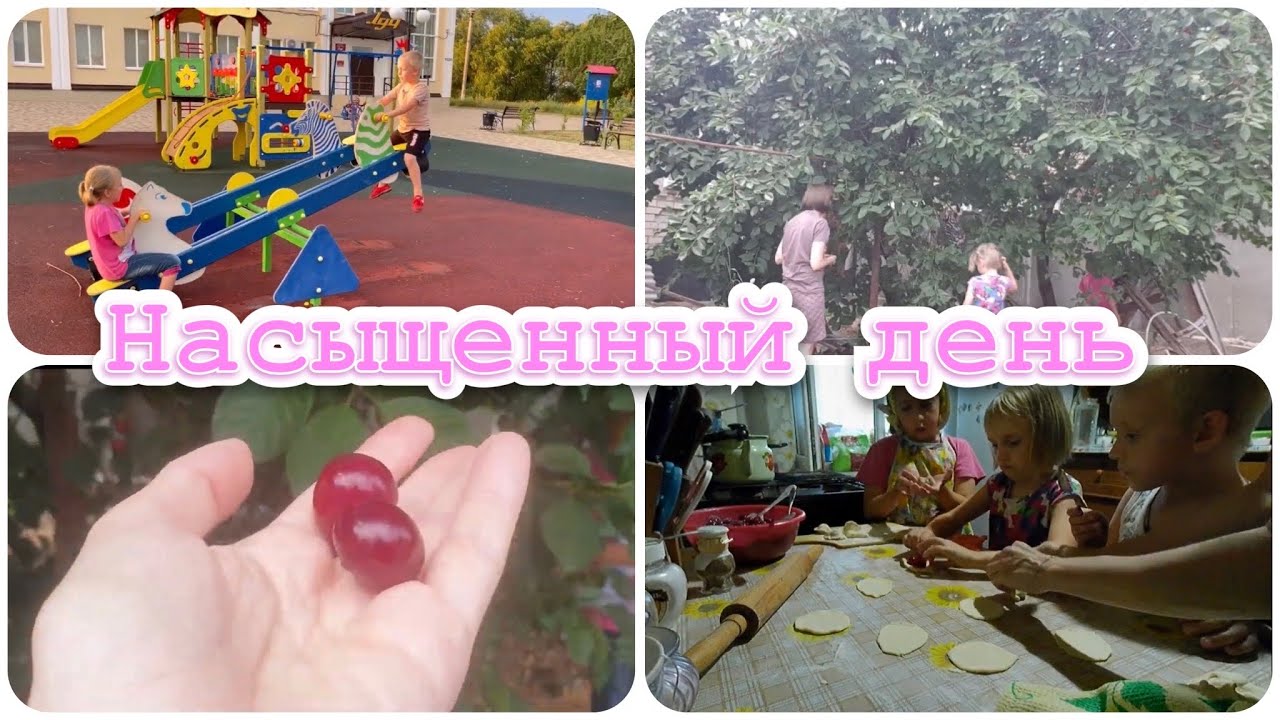 собираем вишню_лепим вареники вместе_малосолим огурчики_жизнь на юге @мама пятерых