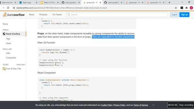 09 Props in React | React For Busy Developers | Jack Of JavaScript | ES6 смотреть онлайн