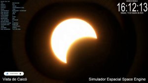 Eclipse Solar Visto de Caicó - Rio Grande Do Norte Com o Horário de Brasília