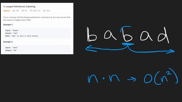 Longest Palindromic Substring - Python - Leetcode 5 смотреть онлайн