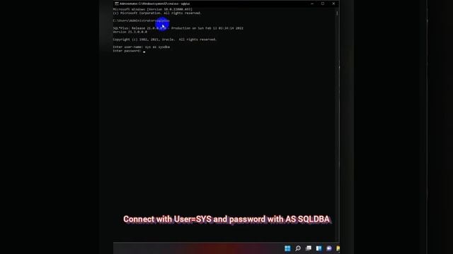 Open SqlPlus and Connect to Oracle
