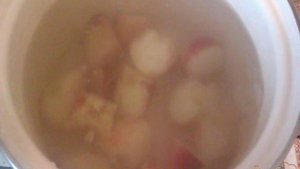 Компот из инжирных персиков