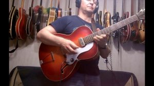 Lignatone. Vintage archtop guitar made in Czechoslovakia