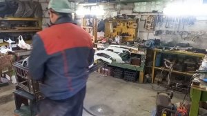 Подготовка и покраска скутера за один день.