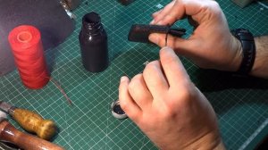 Крашу торец кожи краской ORLY