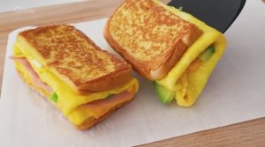 3 способа приготовить один тост с яйцом! 5 минут быстрого завтрака! Легко, вкусно и полезно!