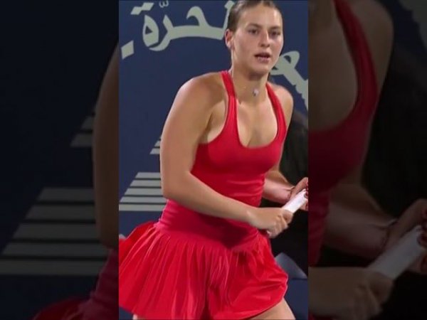 Marta Kostyuk Ukraine tennis player in Dubai 2023