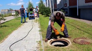 Использование аппаратов высокого давления Посейдон для очистки канализации