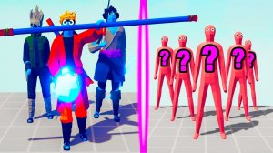 NARUTO TEAM vs RANDOM TEAM | TABS  - Totally Accurate Battle Simulator