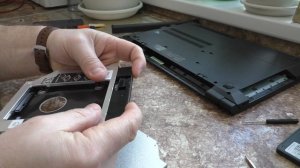 Установка CCD в ноутбук  Lenovo на место привода диска