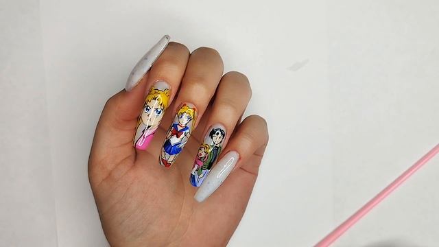 КАК СДЕЛАТЬ ОБЪЕМНЫЕ ФИГУРКИ?? Коррекция ногтей/ Дизайн Сэйлор Мун? смотреть онлайн