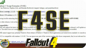 Установка F4SE Fallout 4
