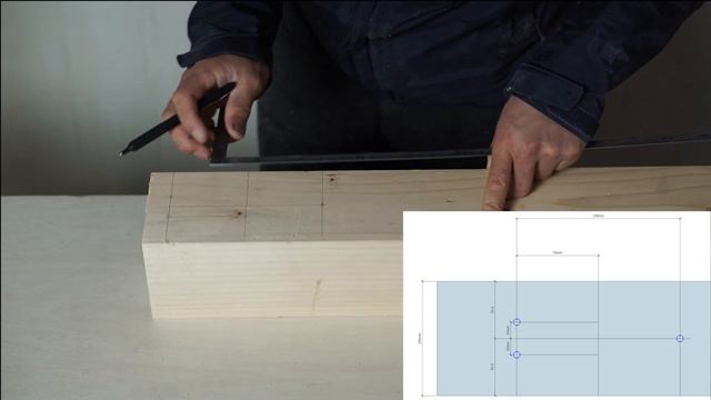 [大工の基礎]実技-鎌継の基本と墨付け смотреть онлайн