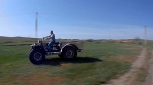 Плавающий вездеход - квадроцикл из Урала. Перевозка и первые испытания