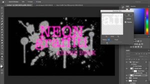 Photoshop Graffiti Text Design - Neon Graffiti Effect Photoshop Tutorial