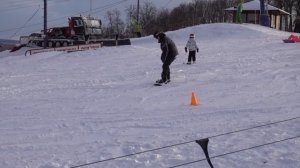 Уфа, горнолыжка Ак Йорт. Первый раз встал на сноуборд. Сноуборд или Лыжи.