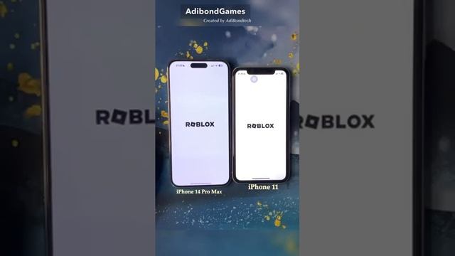 iPhone 14 Pro max vs iPhone 11 Open Roblox