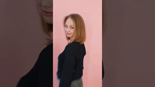 Модная женская стрижка Каре классическое в одну линию fashionable women haircut one line bob