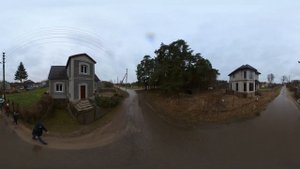 Правдинск прогулка по улице Большая Садовая Панорамное видео 360 VR Калининградская область РФ