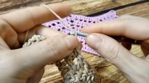 УЗОР "ЗИГЗАГ" крючком./Zigzag crochet PATTERN.