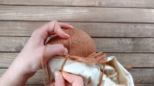 Закрепление волос вальдорфской игровой кукле