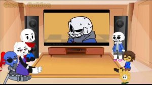 Undertale React To:ULB Sans VS Killer!Sans || Gacha Golden