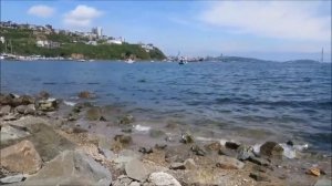 Японское море , Токаревский маяк , пляж .  Владивосток