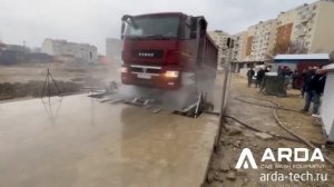 Пункт мойки колес для строительной площадки
