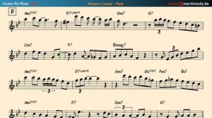 How to play "Autumn Leaves" in a Latin version with your flute!