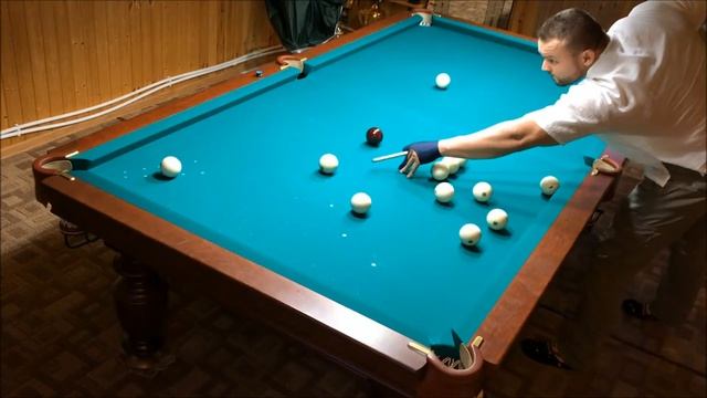Русский бильярд тренировка