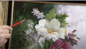 Маки и Маргаритки. Как нарисовать маслом. ( англ.)