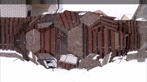 Калитка с евро штакетником в строгом классическом стиле в Барнауле