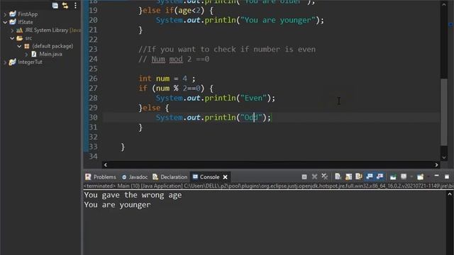 JAVA TUTORIAL: USING IF STATEMENTS IN JAVA (DUMMY SOLUTION TO REDUCE TRAFFIC USING IF STATEMENTS)