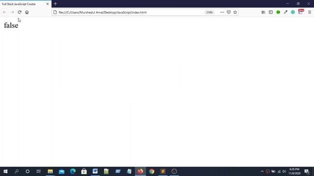 Fullstack JavaScript Tutorial in Bangla 2020 Part 08 JavaScript Logical Operators