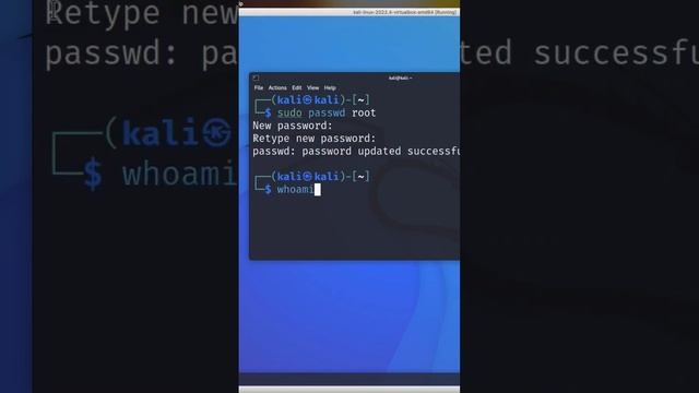 How to enable root login in kali Linux #kalilinux #linux #terminal #ethicalhacking #tips #hacking