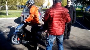 Мотор-колесо Дуюнова на скутере Irbis Grace