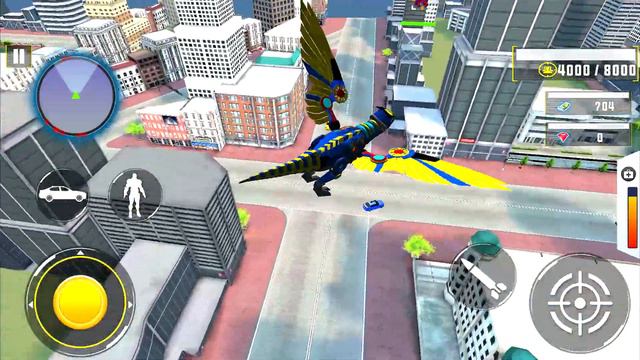 Flying Dino Transform Robot: Dinosaur Robot Games Android Gameplay #1 смотреть онлайн