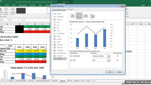 Video15. Exercise 33,34,31. Create Chart, Autofilter, Advanced filtering in MS Excel 2016.