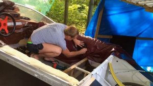 Самодельный катер за 40000р.2-часть.Север-420.Готов к спуску.