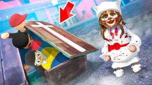 ЖУТКАЯ КУКЛА ИЩЕТ НАС! УКРЫЛИСЬ ВОЗЛЕ СТРАШНОГО ДОМА! УГАРНЫЕ ПЛАСТИЛИНОВЫЕ ПРЯТКИ В HUMAN FALL FLAT