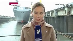 Всё об оружии России и мира Вертолетоносец типа 'Мистраль' 'Владивосток' спущен на воду во Франции