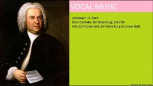 J.S. Bach, Cantata, Ein feste Burg, BWV 80: Movement 1 (Edexcel AS Level Music)