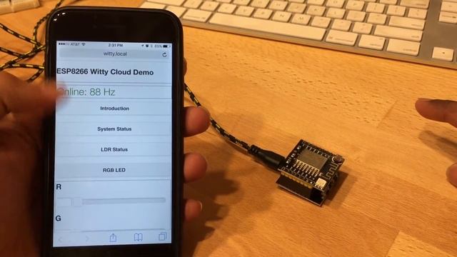 ESP8266 Witty Cloud Board Demo смотреть онлайн