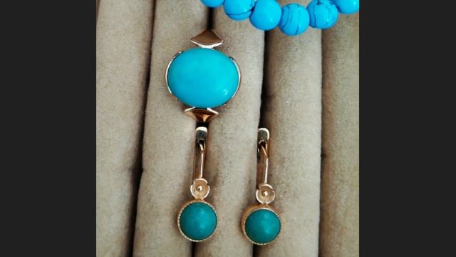 Завораживающая советская бирюза в золоте. Украшения СССР. Soviet russian gold with Turquoise/USSR