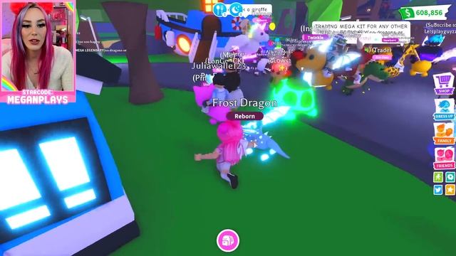 How To Trade For A NEON FROST DRAGON On RICH SERVERS! Roblox Adopt Me смотреть онлайн