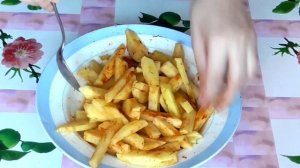 Картофель фри без масла в духовке!
