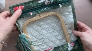 VLOG: Поначинала 💃🏼🤣 Шью органайзер для вышивки🪡🧵